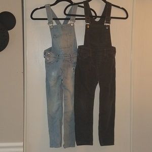 H&M size 5-6 girls overalls - 2 pair